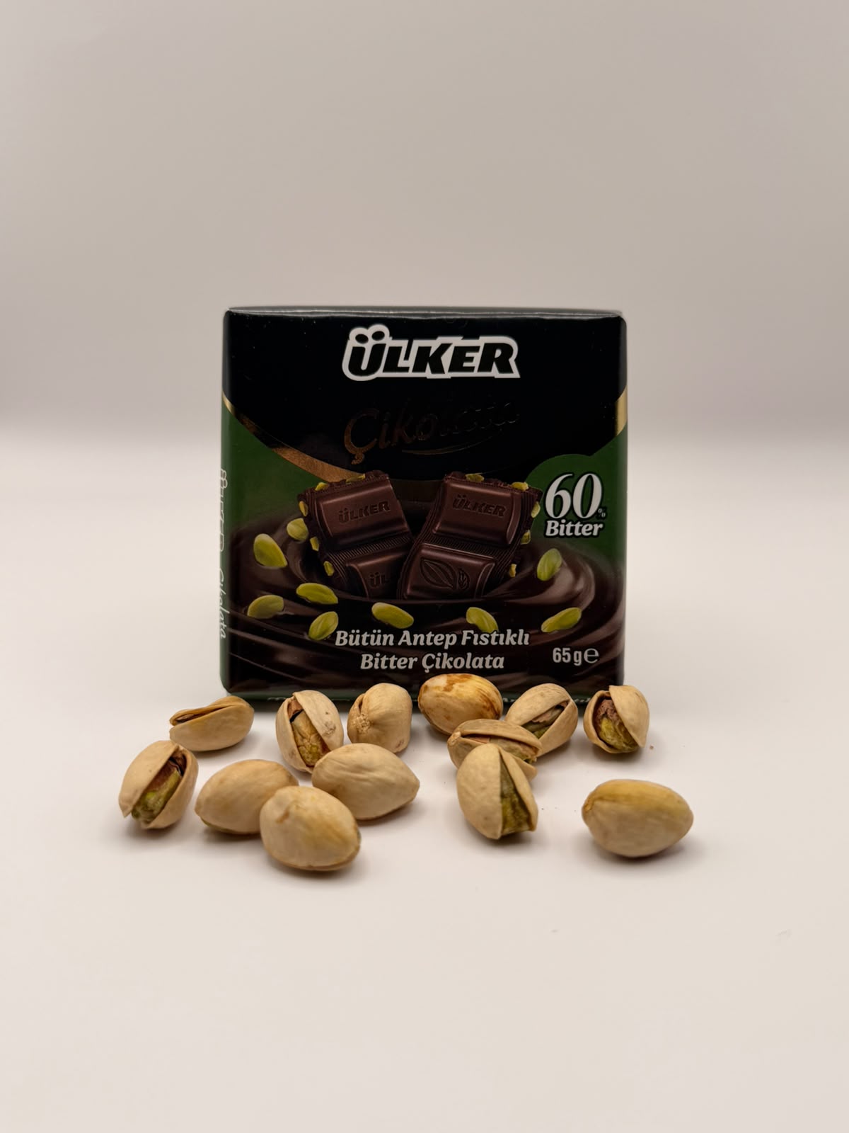 Barra de chocolate Bitter Ulker con pistacho, 65g